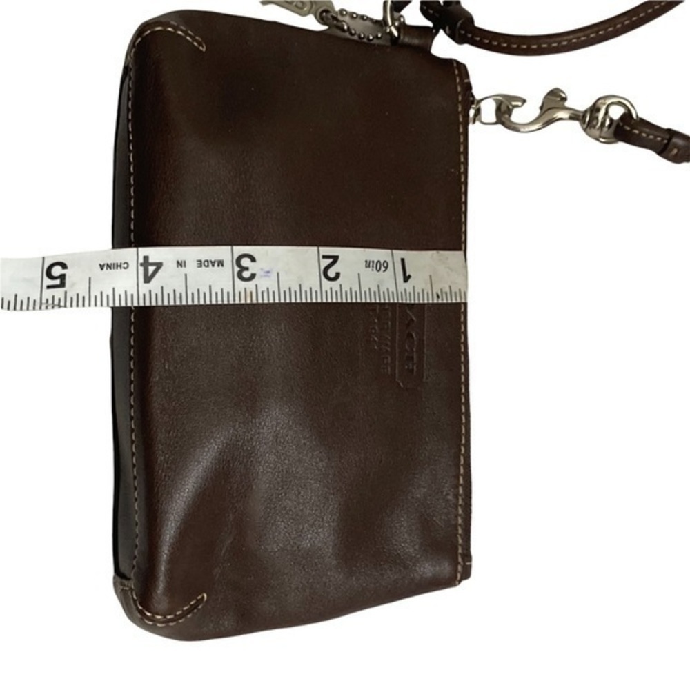 Coach brown leather vintage rare wristlet bag - Picture 2 of 10